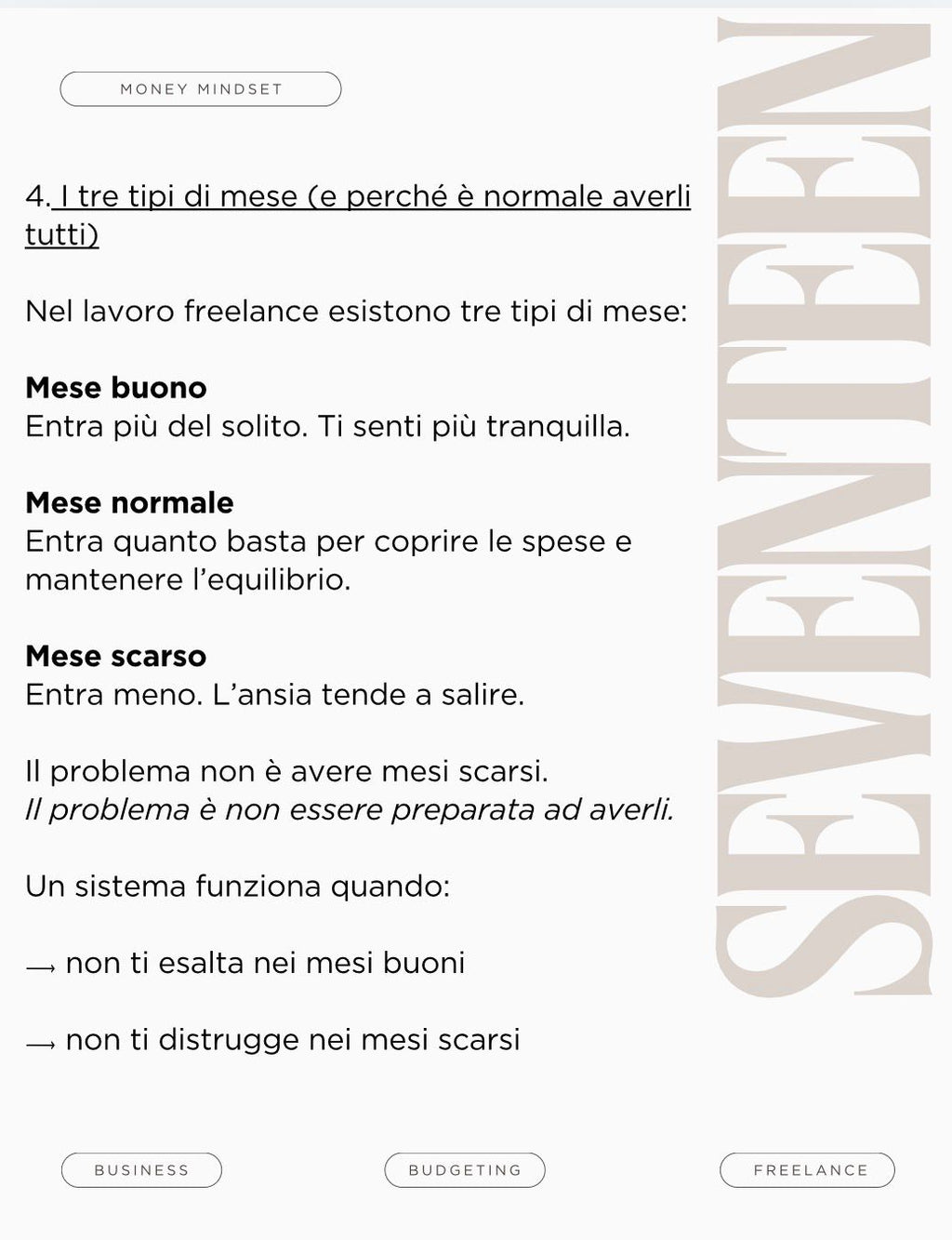 Money System per Freelancer creativi