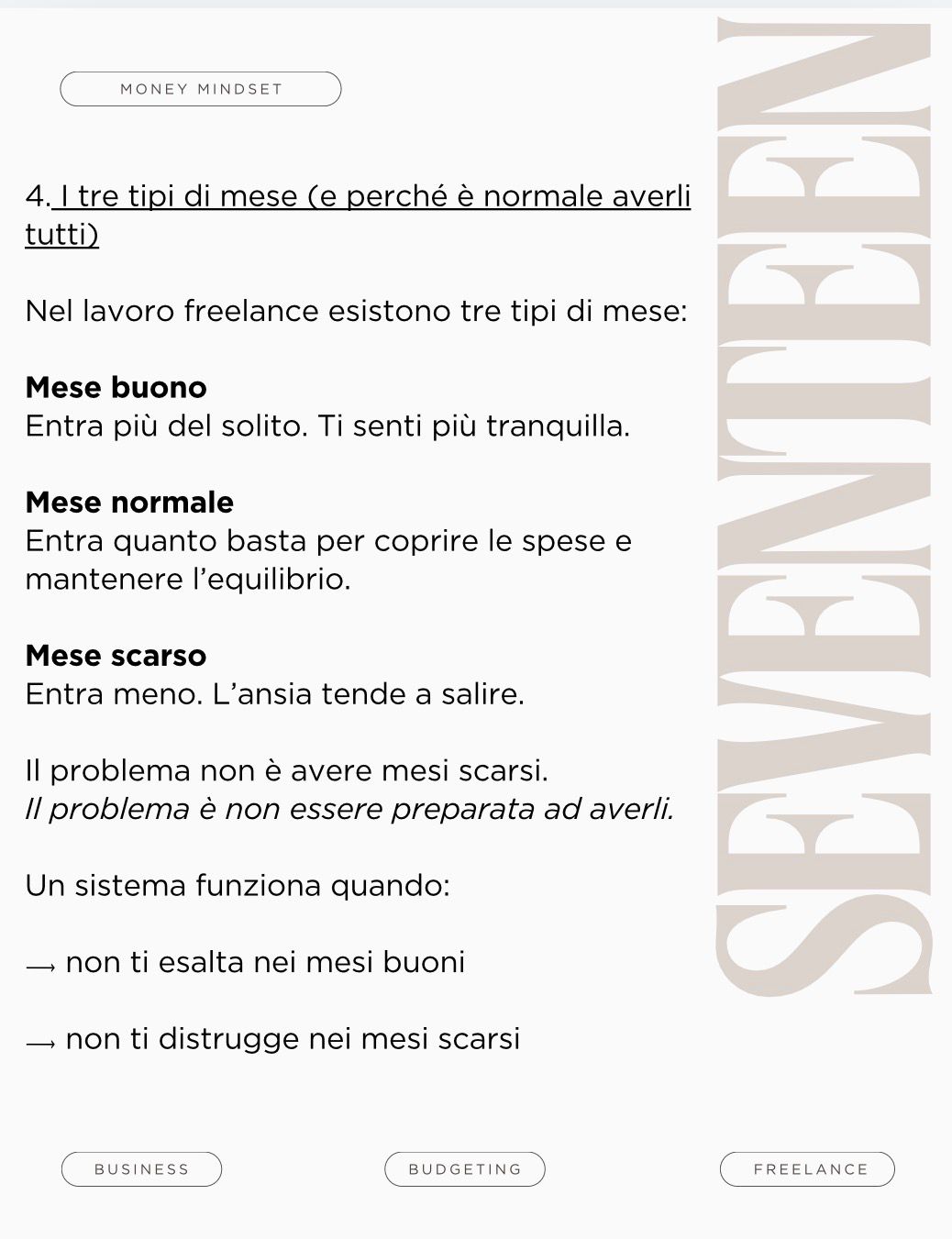 Money System per Freelancer creativi