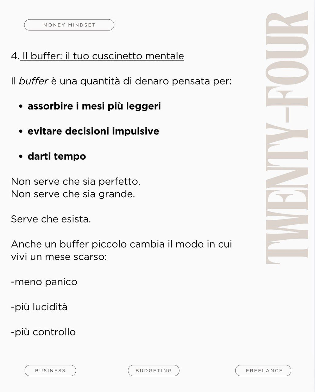 Money System per Freelancer creativi