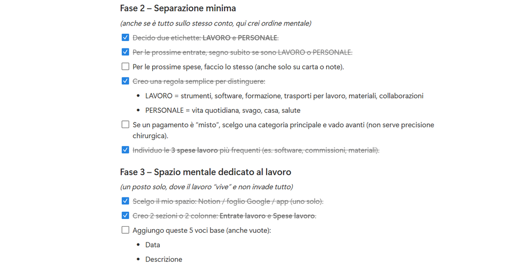 Money System per Freelancer creativi