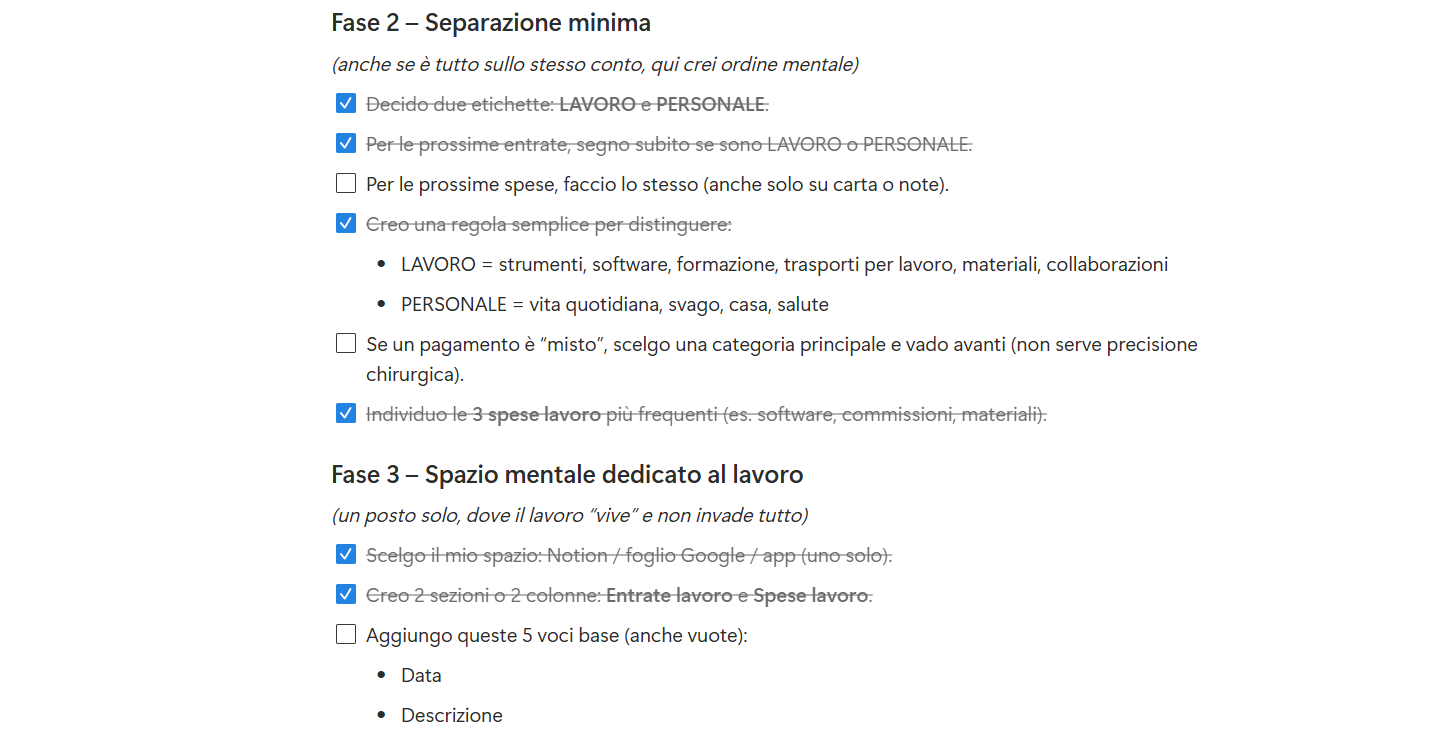 Money System per Freelancer creativi