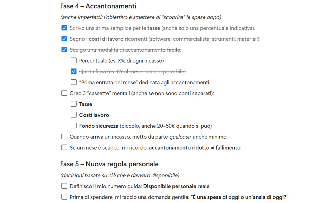 Money System per Freelancer creativi