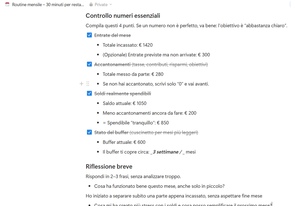 Money System per Freelancer creativi